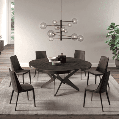 Ozzio Italia Big Round Extending Dining Table