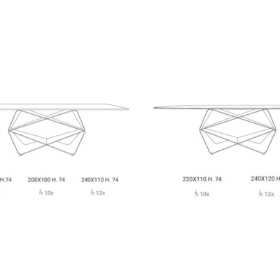 Ozzio Italia Gem Extending Table