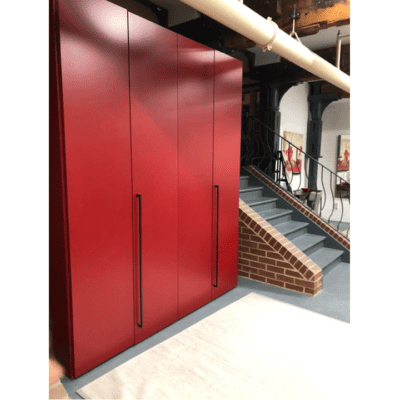 Plana Red Wardrobe 4 Door