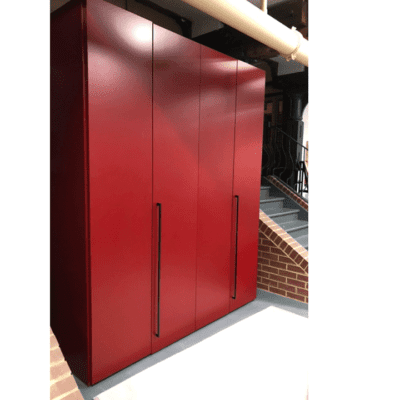 Plana Red Wardrobe 4 Door