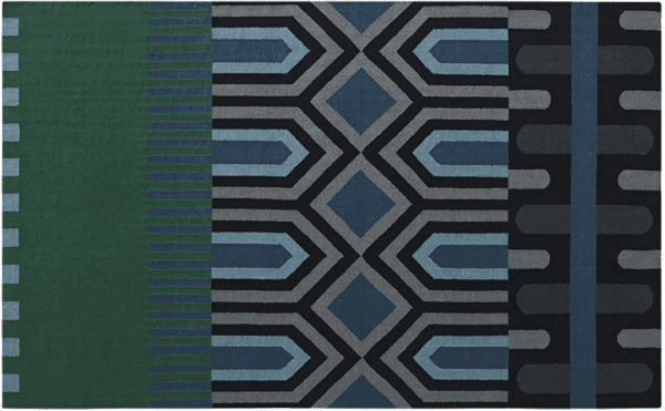 GAN Rugs Kilim Ndebele Rug, Wool-0