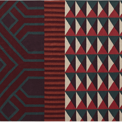 GAN Rugs Kilim Ndebele Rug, Wool-64726