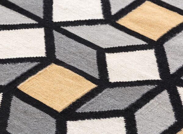 GAN Rugs Parquet Rhomb Rug, Wool, Reversible-64712