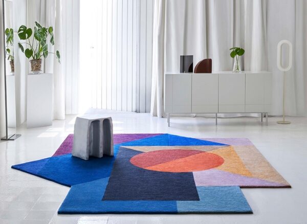 GAN Rugs Zoe Kubb Rug, Wool-64719