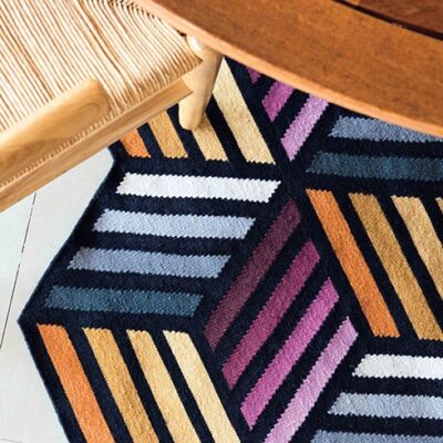 GAN Rugs Parquet Hexagon Rug, Wool-64854