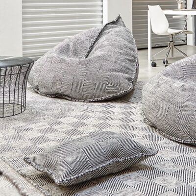 GAN Rugs Sail Pouffe, New Wool-64741