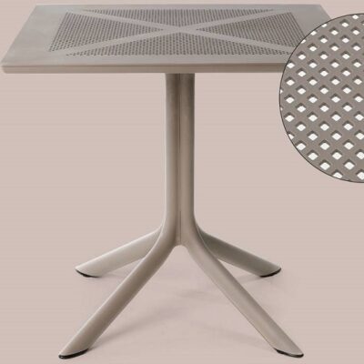 Nardi Outdoor Clipx Table, Square, Recyclable Resin-65224