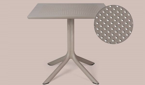 Nardi Outdoor Clip Table, Square, Recyclable Resin-65232