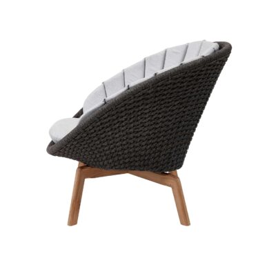 Cane-line Peacock Lounge Chair Soft Rope with Teak Legs