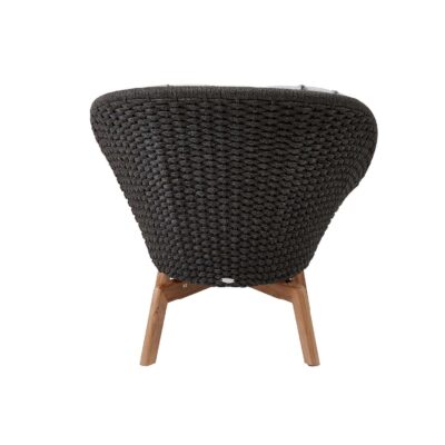 Cane-line Peacock Lounge Chair Soft Rope with Teak Legs