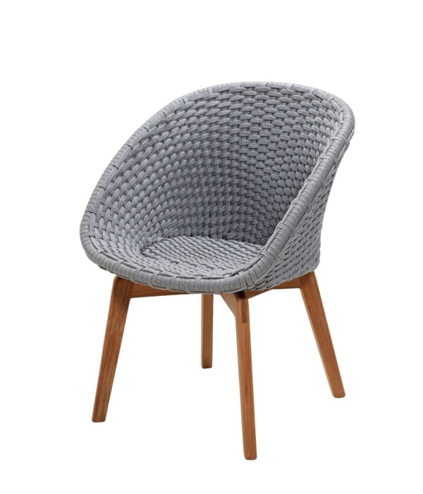 Cane-line Peacock Chair Soft Rope with Teak Legs