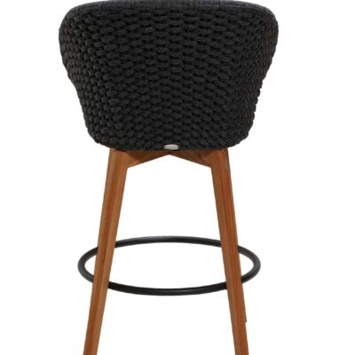 Cane-line Peacock Bar Chair Soft Rope with Teak Legs