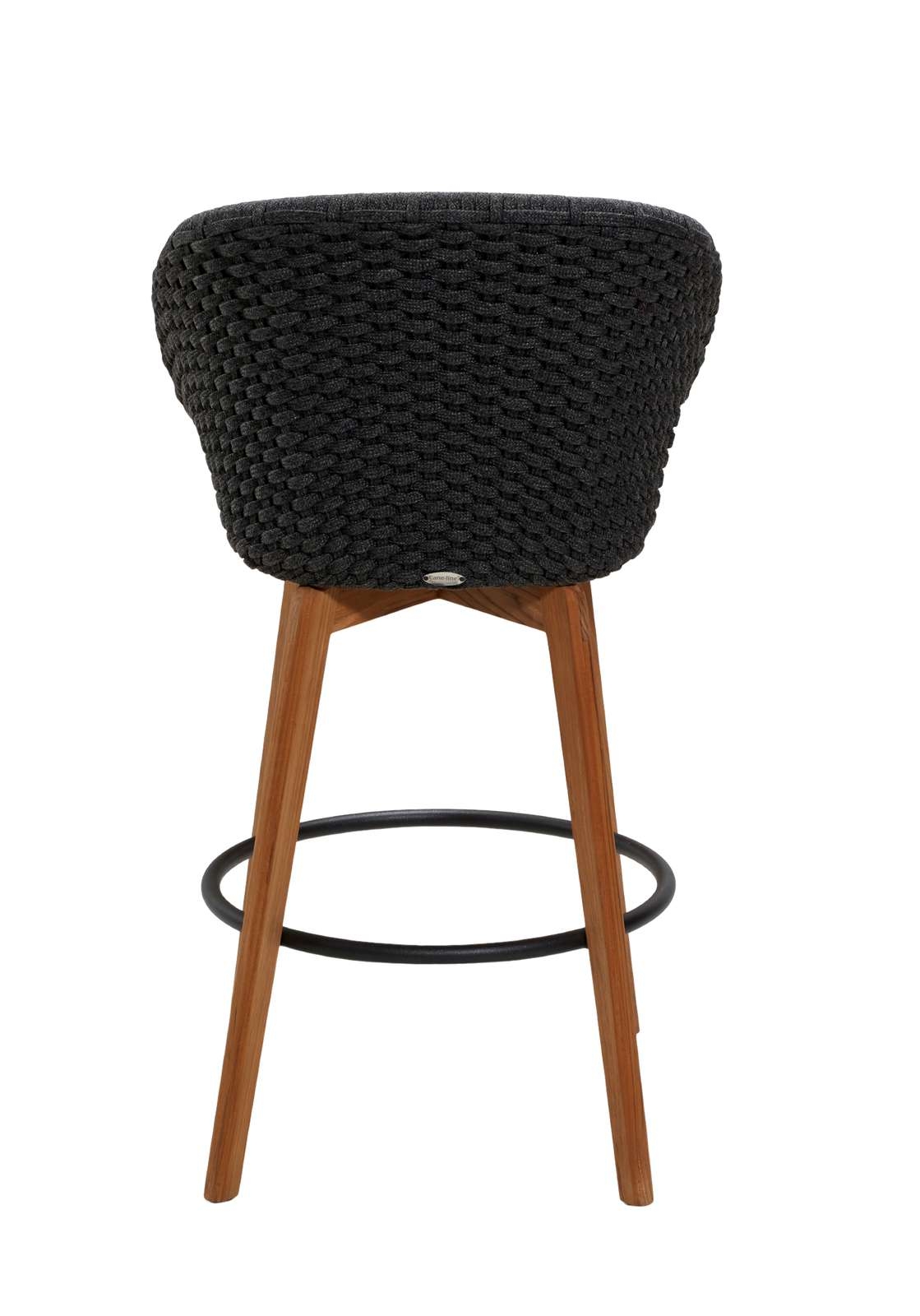 Cane-line Peacock Bar Chair Soft Rope with Teak Legs