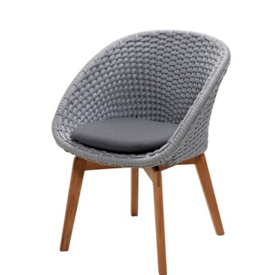 Cane-line Peacock Chair Soft Rope with Teak Legs