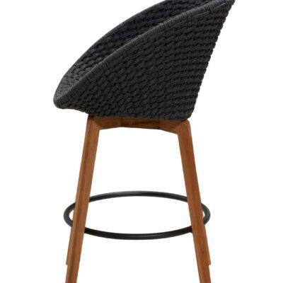 Cane-line Peacock Bar Chair Soft Rope with Teak Legs