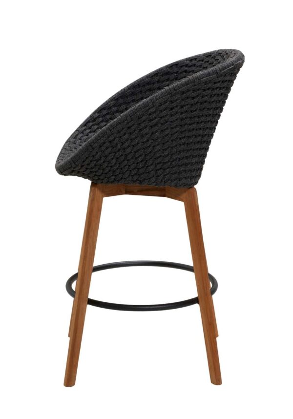 Cane-line Peacock Bar Chair Soft Rope with Teak Legs