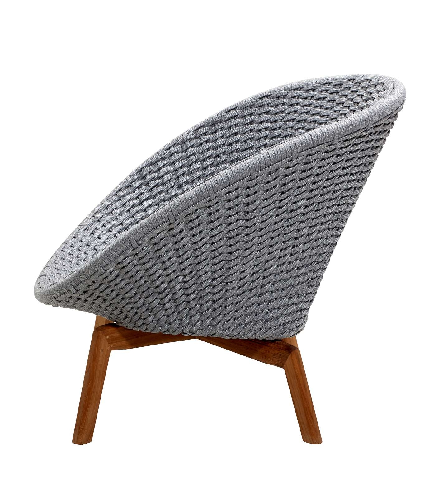 Cane-line Peacock Lounge Chair Soft Rope with Teak Legs