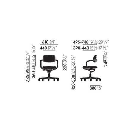 Vitra Allstar Office Chair, Fabric Upholstery-66641