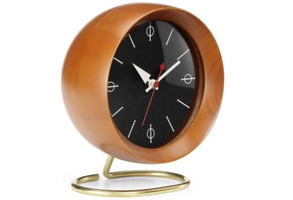 Vitra Chronopak Desk Clock, Brass and Wood-0