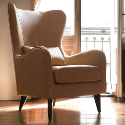 SITS Greta Armchair Upholstered in Fabric, Leather