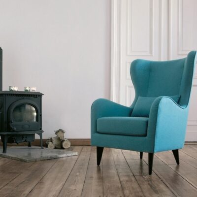 SITS Greta Armchair Upholstered in Fabric, Leather