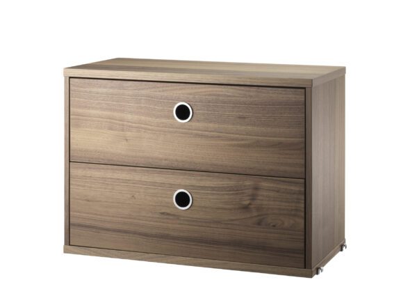 Cabinet with Two Drawers w58 x d30 x h42 cm by String-0