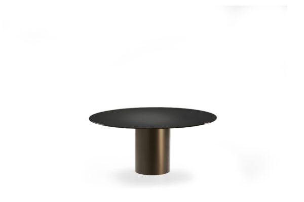 Eforma Cilindro Fixed Dining Round in Glass, Ceramic, Wood or Marble