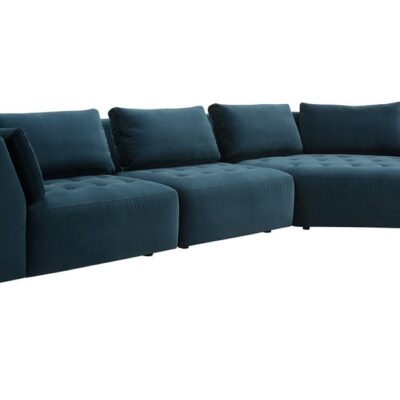 Sits Cleo Modular Sofa Upholstered in Fabric, Leather