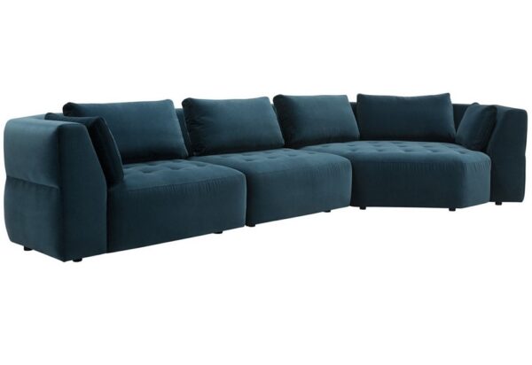 Sits Cleo Modular Sofa Upholstered in Fabric, Leather