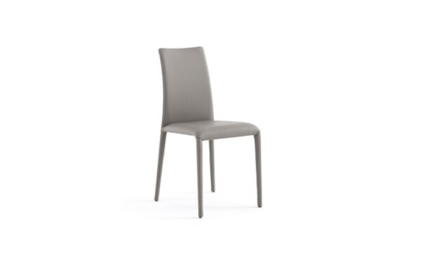 Eforma Ada Chair Upholstered with Metal Frame in Leather or Fabric