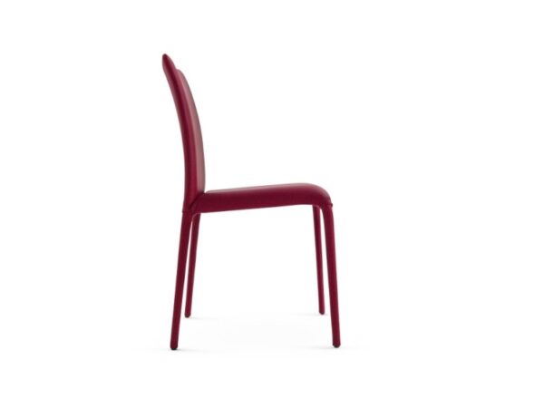 Eforma Ada Chair Upholstered with Metal Frame in Leather or Fabric