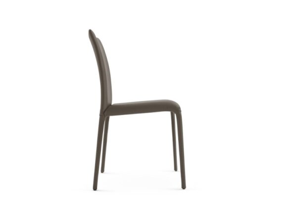 Eforma Ada Chair Upholstered with Metal Frame in Leather or Fabric