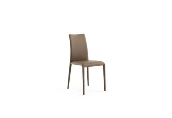 Eforma Ada Chair Upholstered with Metal Frame in Leather or Fabric