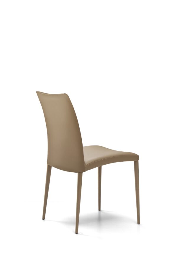 Eforma Asia Chair Upholstered with Metal Frame, In Low or High Back