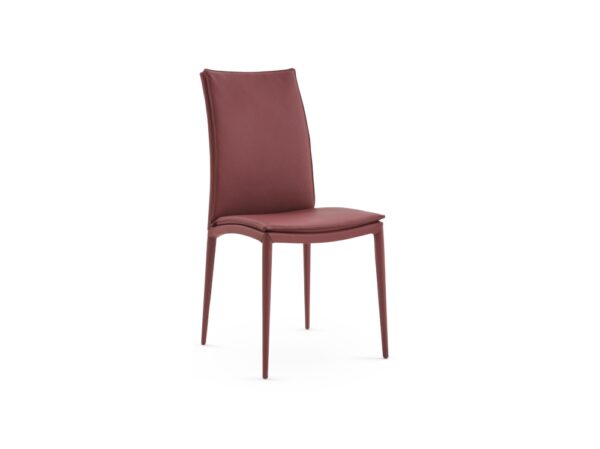 Eforma Asia Chair Upholstered with Metal Frame, In Low or High Back