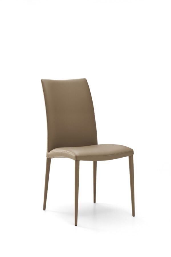 Eforma Asia Chair Upholstered with Metal Frame, In Low or High Back