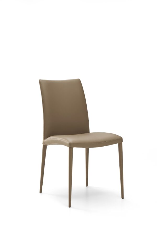 Eforma Asia Chair Upholstered with Metal Frame, In Low or High Back