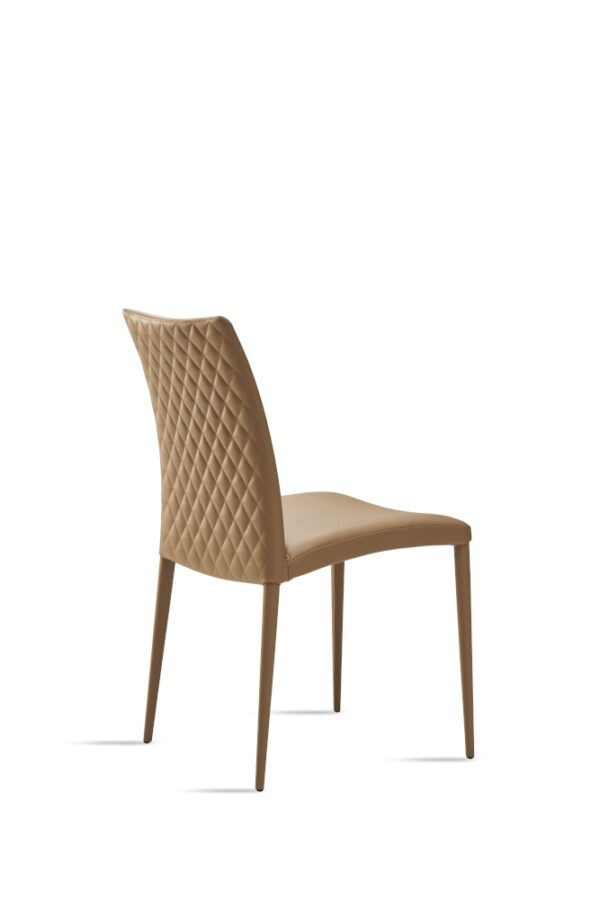 Eforma Asia Chair Upholstered with Metal Frame, In Low or High Back