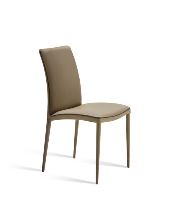 Eforma Asia Chair Upholstered with Metal Frame, In Low or High Back