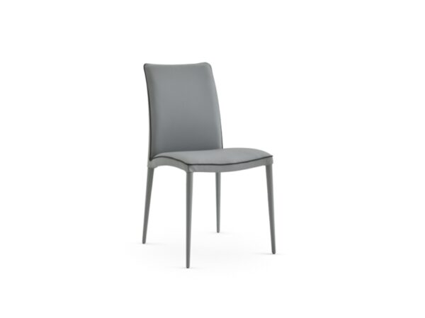 Eforma Asia Chair Upholstered with Metal Frame, In Low or High Back