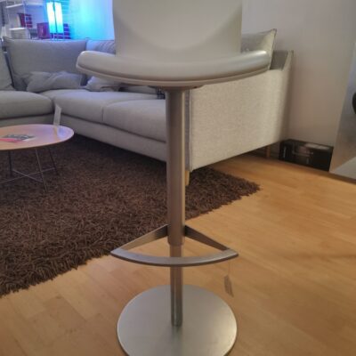 Lapalma Kai Barstool Gaslift White Leather - Ex Display