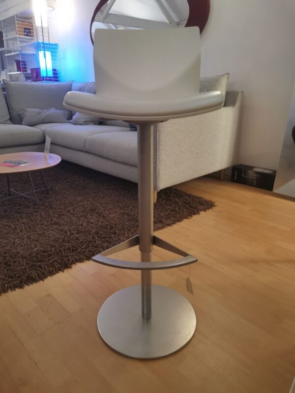 Lapalma Kai Barstool Gaslift White Leather - Ex Display