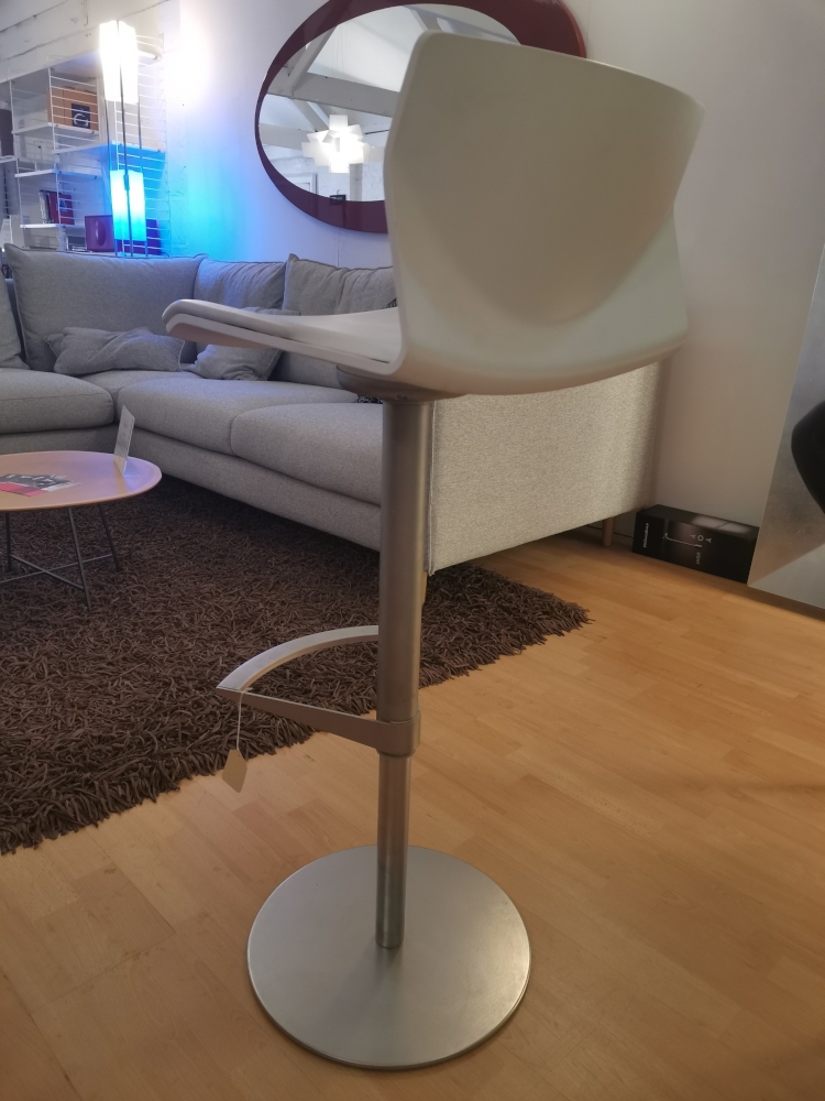 Lapalma Kai Barstool Gaslift White Leather - Ex Display