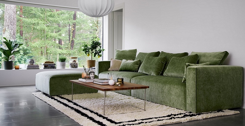 SITS Liam Modular Sofa with Footstool, Fabric Upholstery-68479