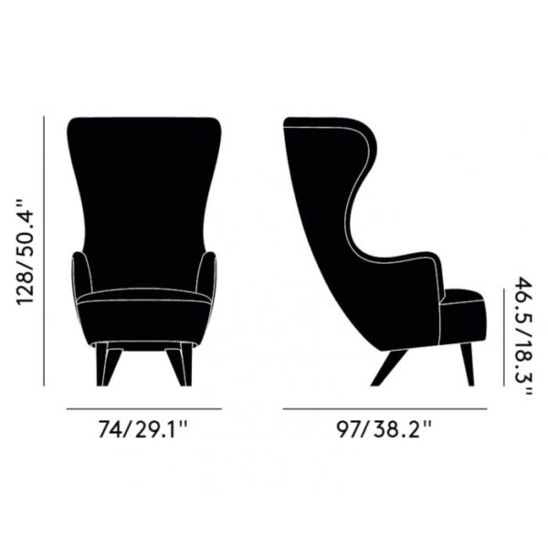 Tom Dixon Wingback Chair Armchair