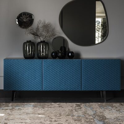 Cattelan Italia Absolut Sideboard, 2 or 3 door, lacquered wood, quilted in synthetic leather or soft leather-0