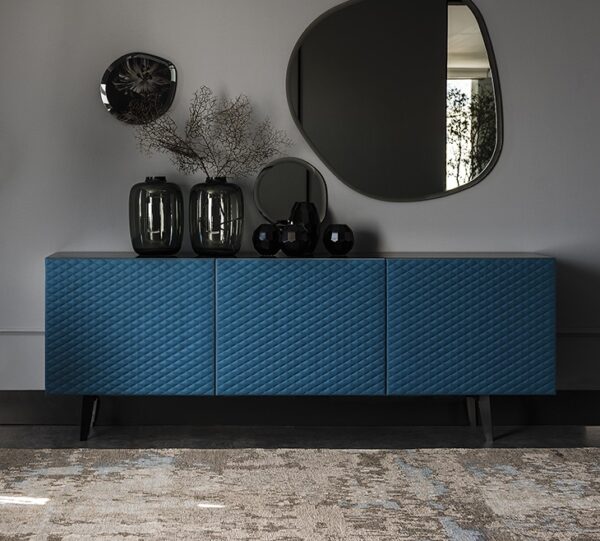 Cattelan Italia Absolut Sideboard, 2 or 3 door, lacquered wood, quilted in synthetic leather or soft leather-0