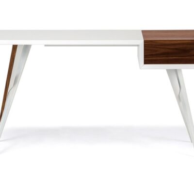 Cattelan Italia Batik Desk, graphite, white, Canaletto walnut-71062