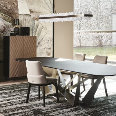 Cattelan Italia Belinda Dining Chair, fabric, synthetic nubuck, micro nubuck, synthetic leather, soft leather-71347