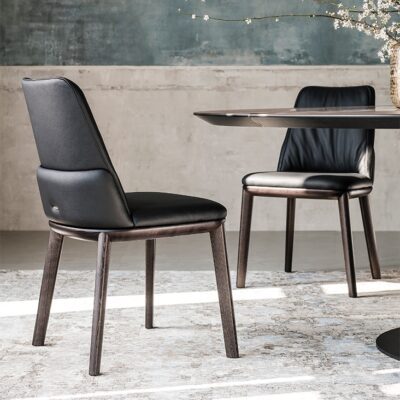 Cattelan Italia Belinda Dining Chair, fabric, synthetic nubuck, micro nubuck, synthetic leather, soft leather-71348